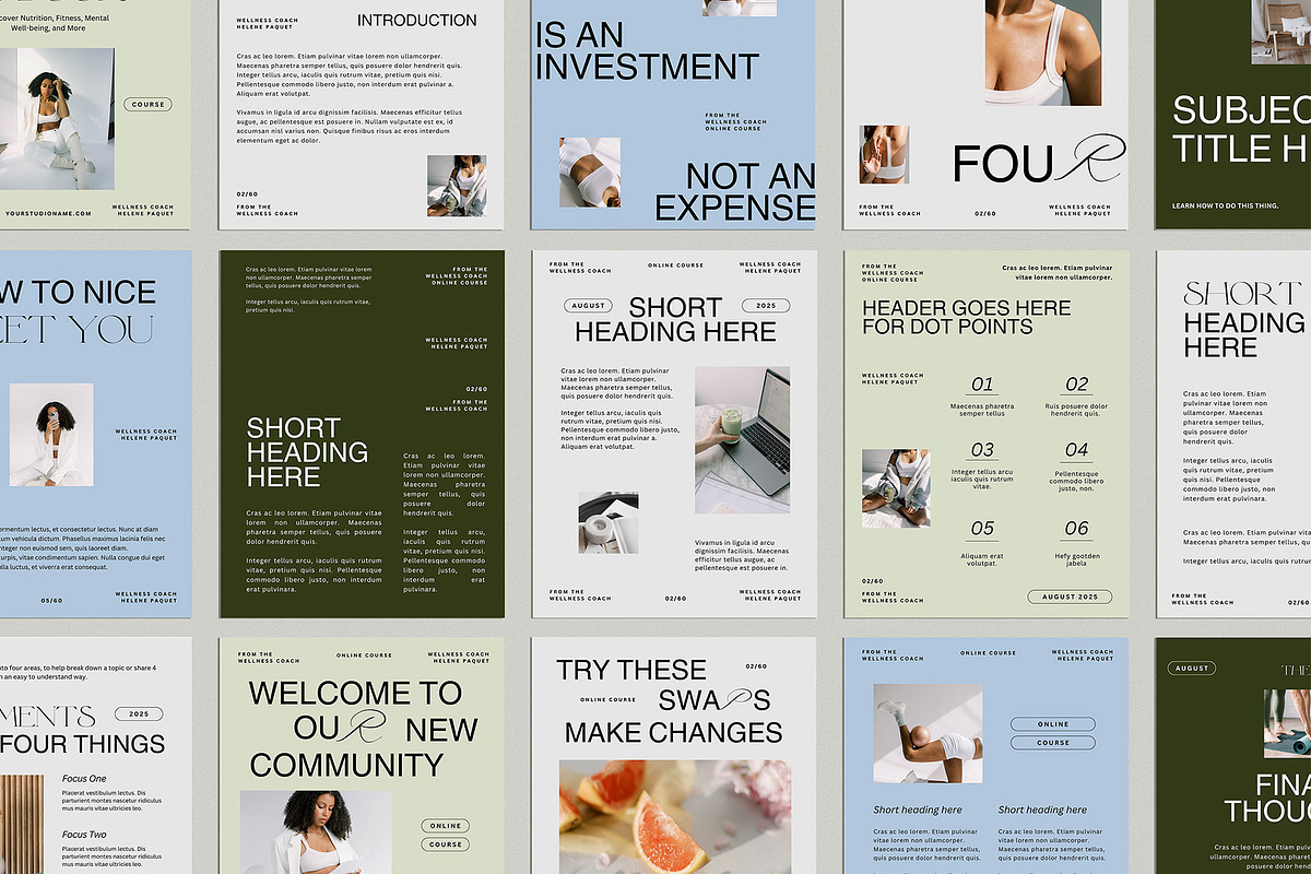 Wellness Coach Ebook Template, a Presentation Template by Amaré Creative (Photo 4 of 6)