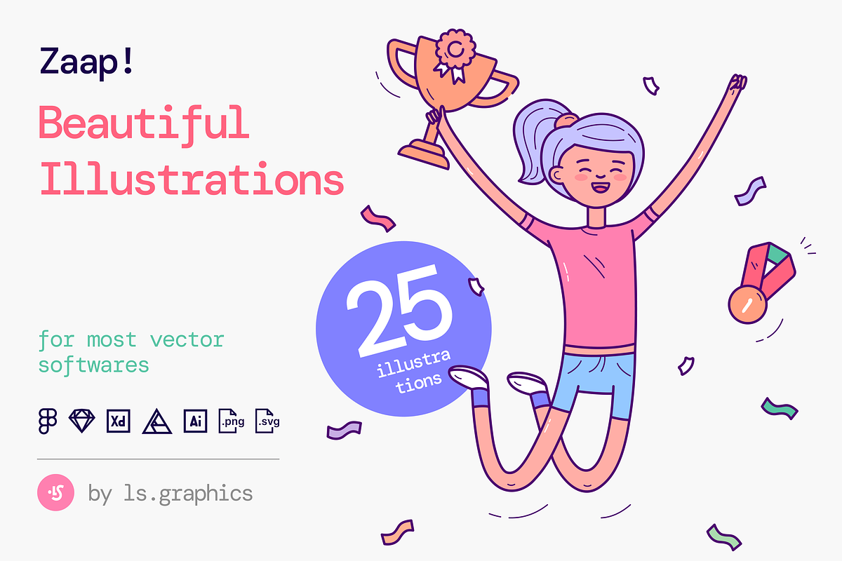 Zaap! Illustration Kit, a Templates & Theme by ls-illustrations (Photo 1 of 7)
