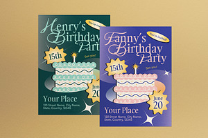 Modern Teen Birthday Invitation, an Invitation Template by graphicook