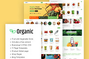 Organic - Grocery Store Web Template, a HTML Template by TemplatesJungle (Thumbnail 1 of 2)