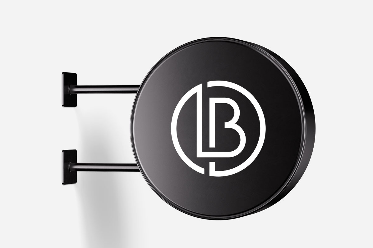Minimal LB Monogram Logo Design preview 5