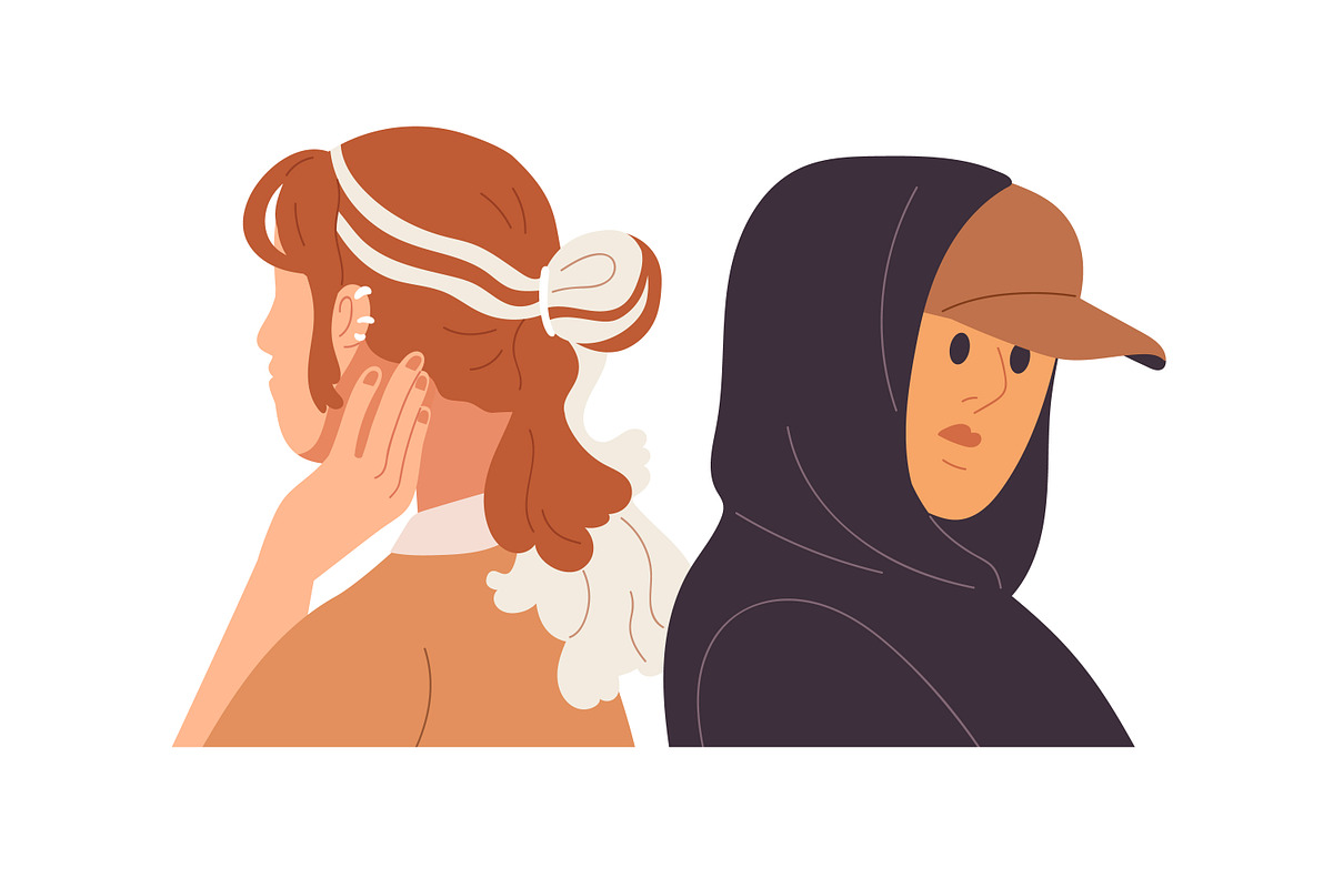 Face avatars of couples, friends set, a Person Illustration by Good Studio (Photo 10 of 16)