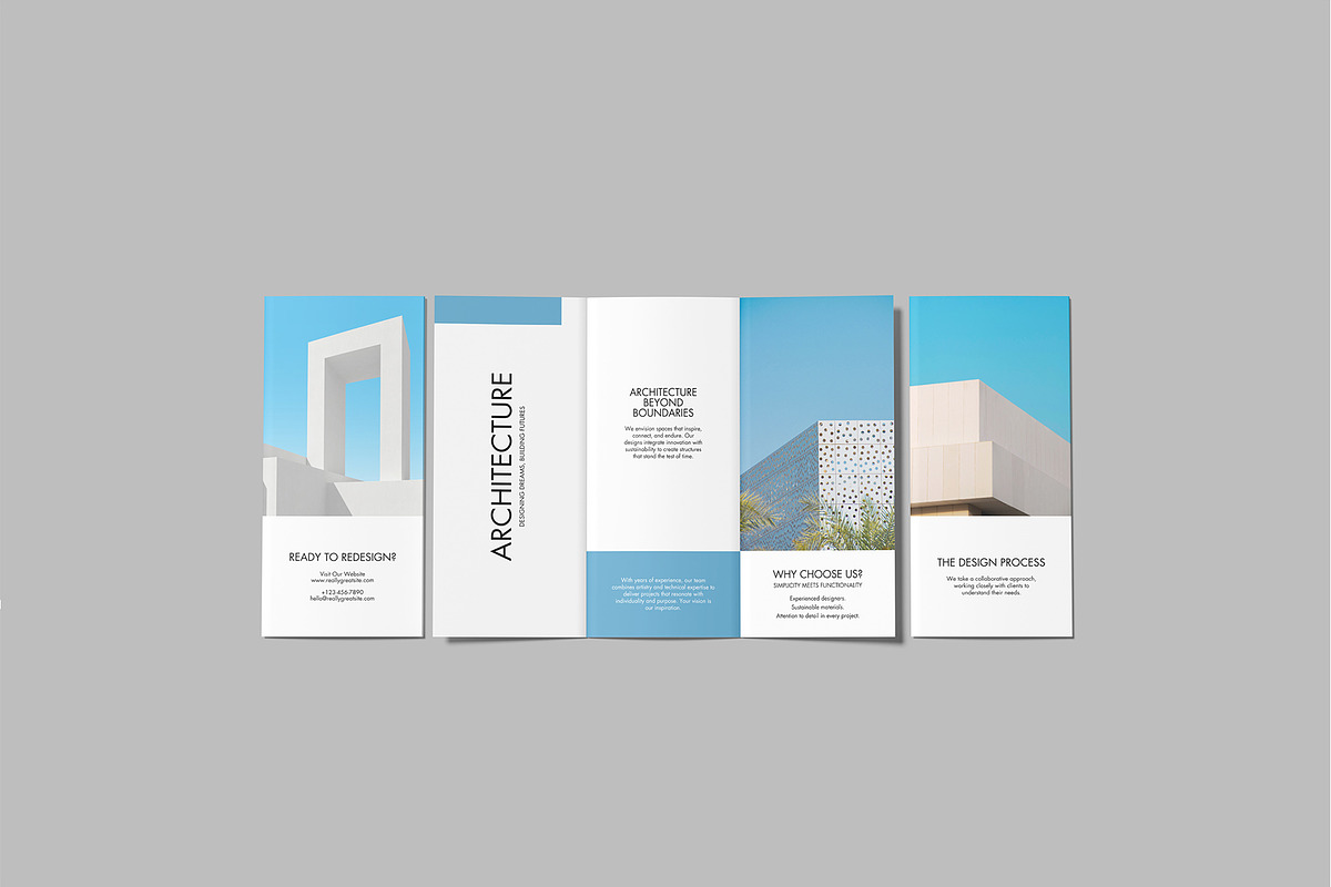 Trifold Brochure Mockup, an Advertising Mockup by lamorastudio (Photo 6 of 12)