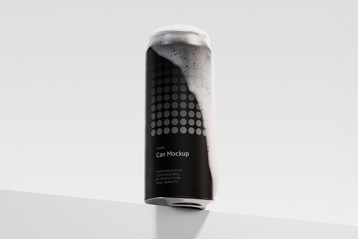 500ml Can Mockup | Plane Scene, a Packaging Mockup by AY Mock-Ups (Photo 1 of 9)