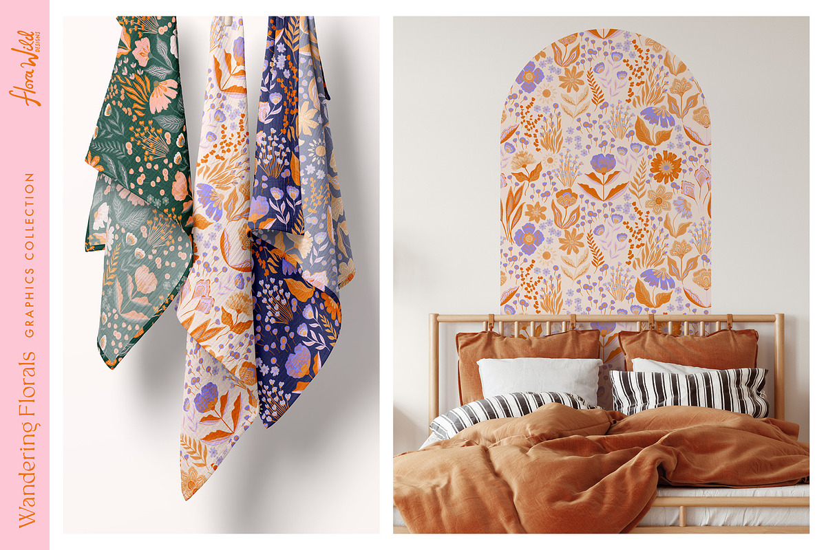 Wandering Boho Florals clipart, an Illustration by Flora Wild Designs (Photo 5 of 13)