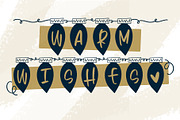 Christmas Lights - A Holiday Font, a Font by Dansie Design (Thumbnail 3 of 10)