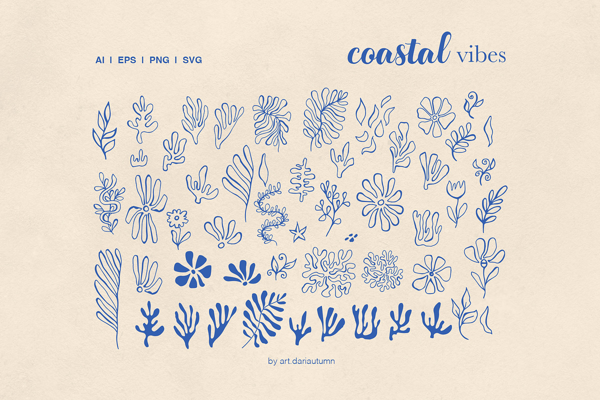 Coastal Vibe Clipart Set, an Object Illustration by Art Dari Autumn (Photo 11 of 15)