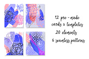 Abstract floral collection, a Decorative Illustration by Polanika (Thumbnail 3 of 12)