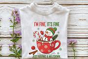 Funny Snowman Meltdown Christmas PNG, an Illustration by DreamPrint404 (Thumbnail 2 of 7)