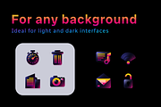 Synthwave UI Icons, an Outline Icon by Amazing Custom Icons (Thumbnail 6 of 6)