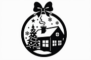 Christmas Ornament Laser Cut Bundle, a Graphic by Creativeshirt (Thumbnail 10 of 16)
