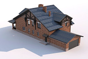 A Chalet house with a garage, an Architecture 3D Model by profdesign (Thumbnail 16 of 21)