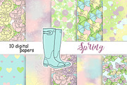 Spring Pattern, a Pattern Graphic by GlamArtZhanna (Thumbnail 1 of 3)
