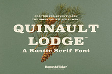 Quinault Lodge - A Rustic Serif Font