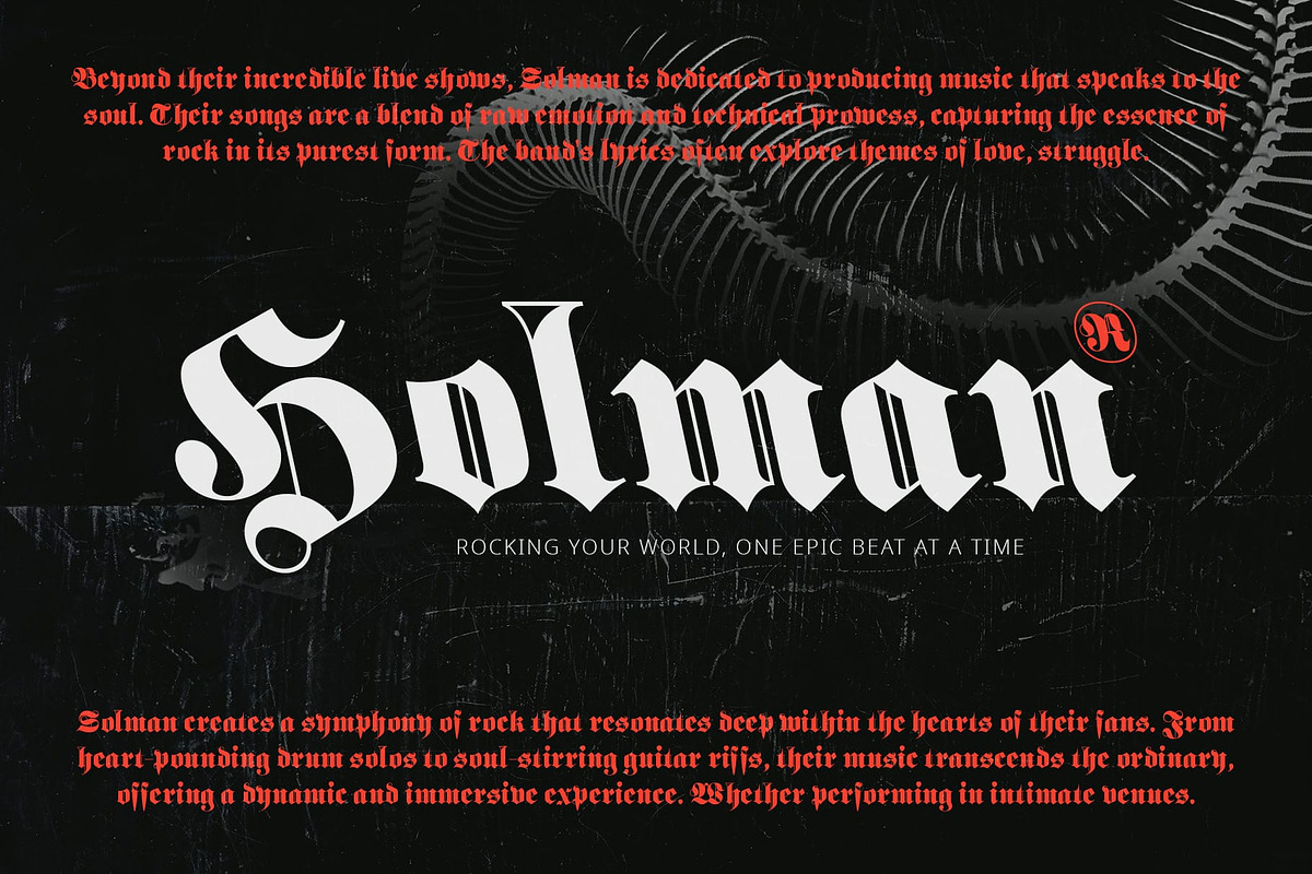 CS Chalise – Blackletter Font, a Blackletter Font by Craft Supply Co. (Photo 6 of 8)