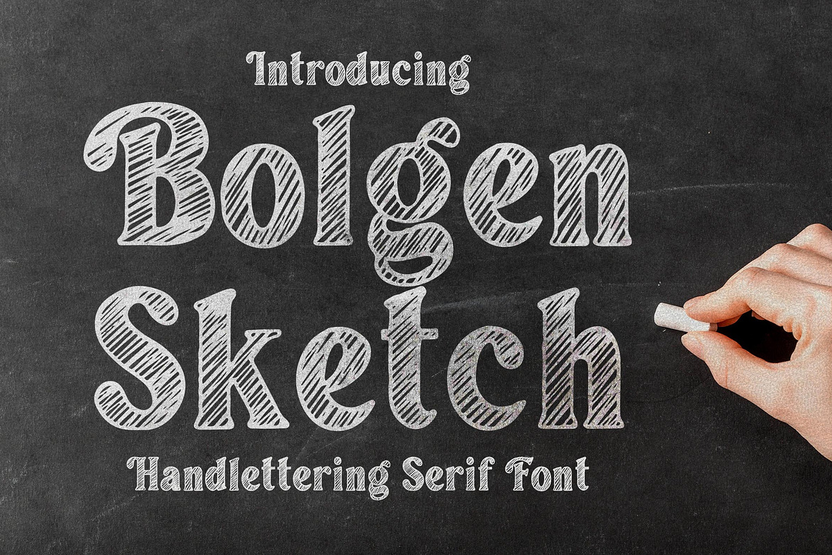 Bolgen Handlettering Serif font, a Serif Font by Blankids Studio (Photo 1 of 10)
