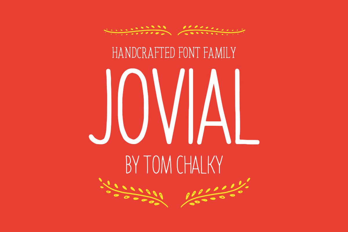 Jovial Font Family + Bonus Elements! preview 2