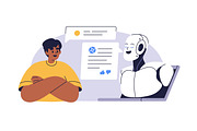 AI technology, robot assistants set, a Technology Illustration by Good Studio (Thumbnail 6 of 6)