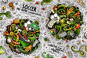 Soccer Cartoon Doodle Big Pack, a Decorative Illustration by BALABOLKA (Thumbnail 5 of 10)