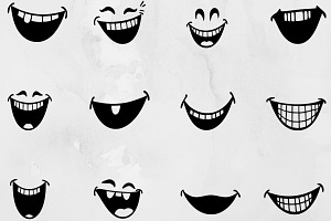 Smile Silhouette SVG, a Person Illustration by newminddesign