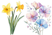 Botanical Spring Blooms Png, an Illustration by CitraGraphics (Thumbnail 3 of 5)