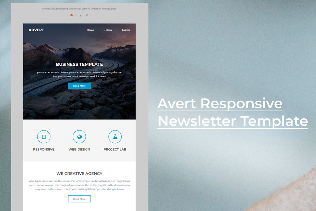 Advert - Newsletter Email Template, an Email Template by QuickArtisan (Photo 6 of 6)