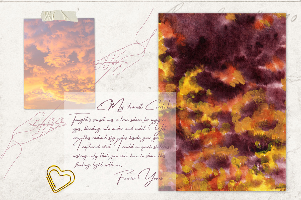 Hand-Painted Watercolor Backgrounds, a Background Graphic by CapriceMeDesigns (Photo 9 of 18)