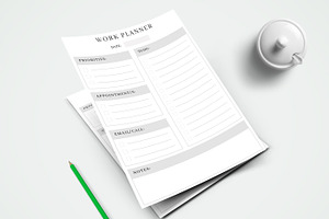 Canva Work Sheet Planner