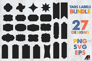 Tags, Labels and Shapes Bundle, a Photo by Actual Pixel