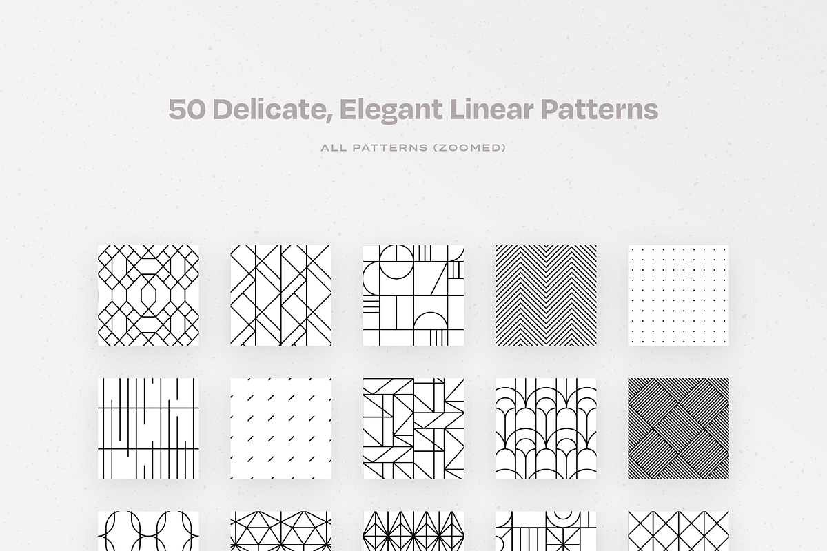 50 Delicate, Elegant Linear Patterns, a Pattern Graphic by Rienne Studio (Photo 4 of 17)