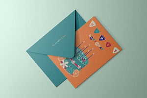 5x7 Greeting Cards Mockup Kit