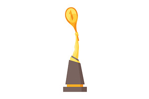 Awards cup icon. Trophy symbol, an Object Illustration by Things for designers