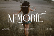Nemorie, a Serif Font by Kenrichi (Thumbnail 1 of 9)