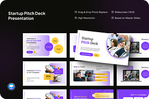 Startup Pitch Deck Keynote, a Presentation Template by SquidPixey