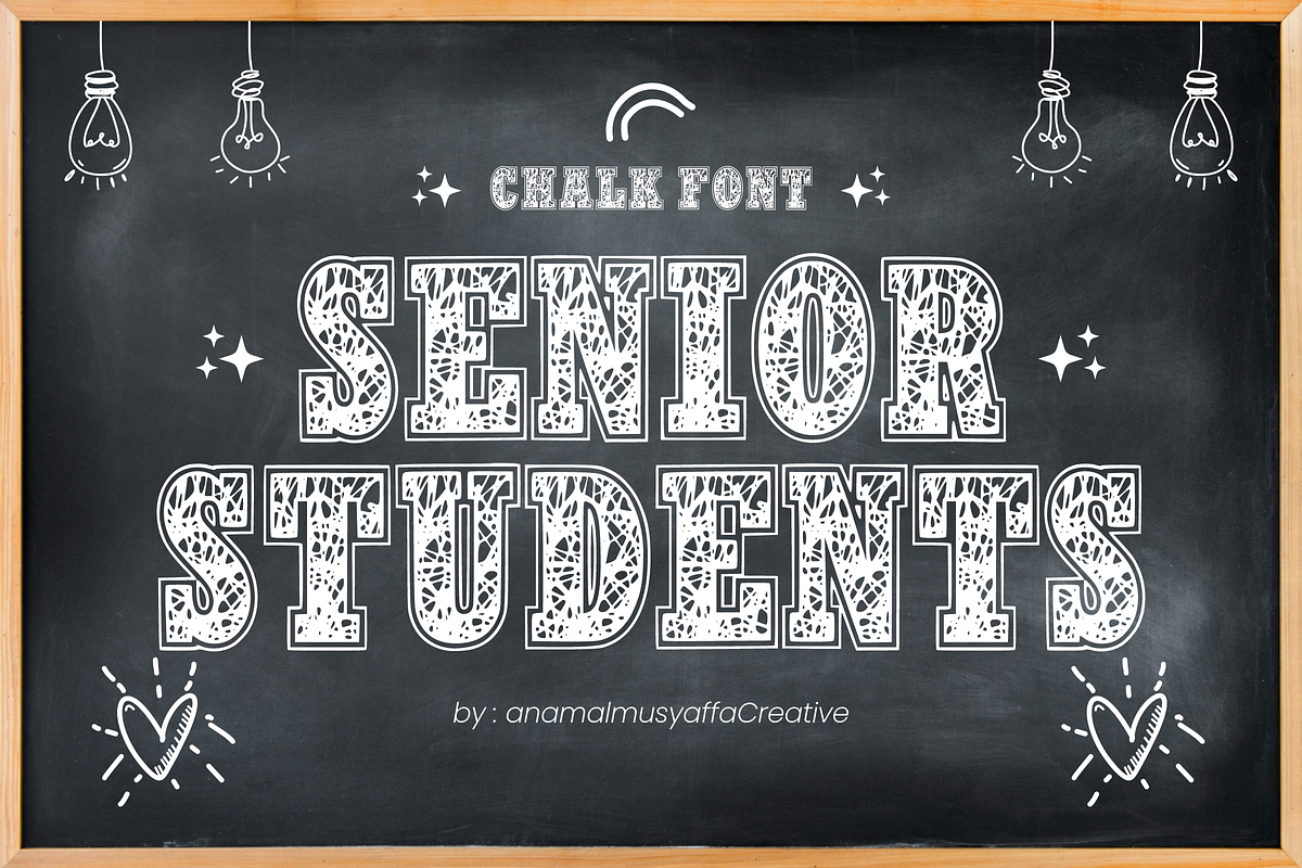 Magic Chalk - Displays Chalk Font, a Font by KiddoGlyphs Studio (Photo 3 of 3)