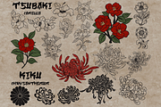 Japan traditional elements Procreate, a Brush Add-On by TheWhiteCatLab (Thumbnail 15 of 20)
