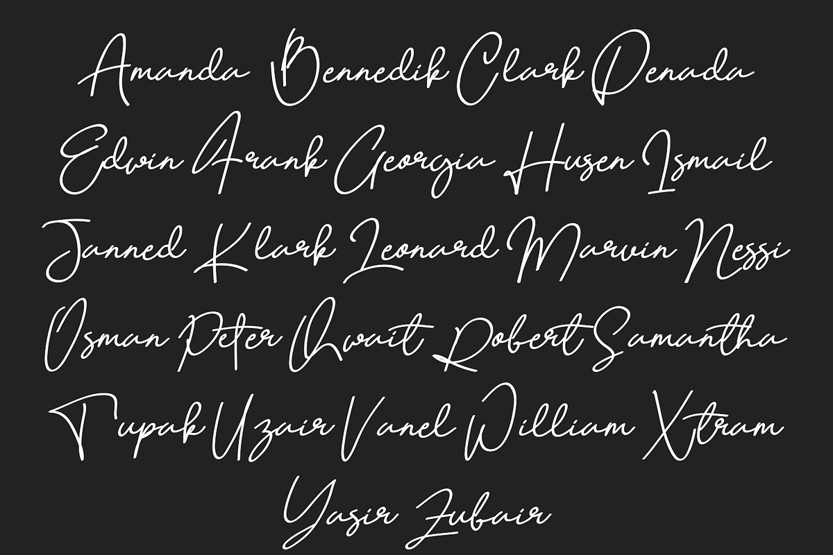 Quetzalli - Signature Font preview 7