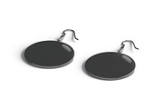 Black Round Earring Pair 3D Model, an Object 3D Model by rebrandy (Thumbnail 5 of 9)