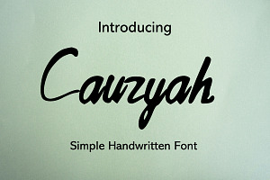 Cauzyah Modern Handwritten Font