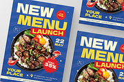 Restaurant Menu Launch Flyer, a Flyer Template by Annora Studio (Thumbnail 6 of 6)