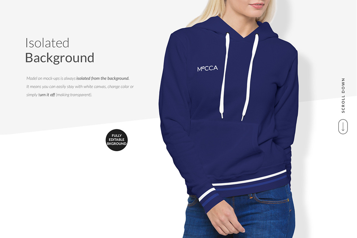 Women Hoodie Mock-ups Set FREE DEMO, a Books & Magazine Mockup by Apparel_Mockups (Photo 13 of 28)