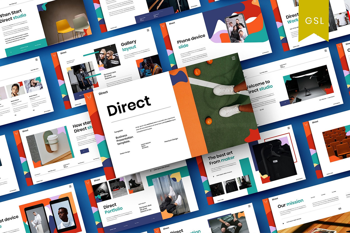 Direct - Business Google Slide Templ, a Presentation Template by Dens Creative Studio (Photo 1 of 6)