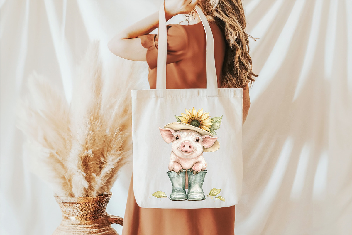 Quirky Farm Animals Clipart PNG, a Seasonal Illustration by designcity5 (Photo 5 of 5)