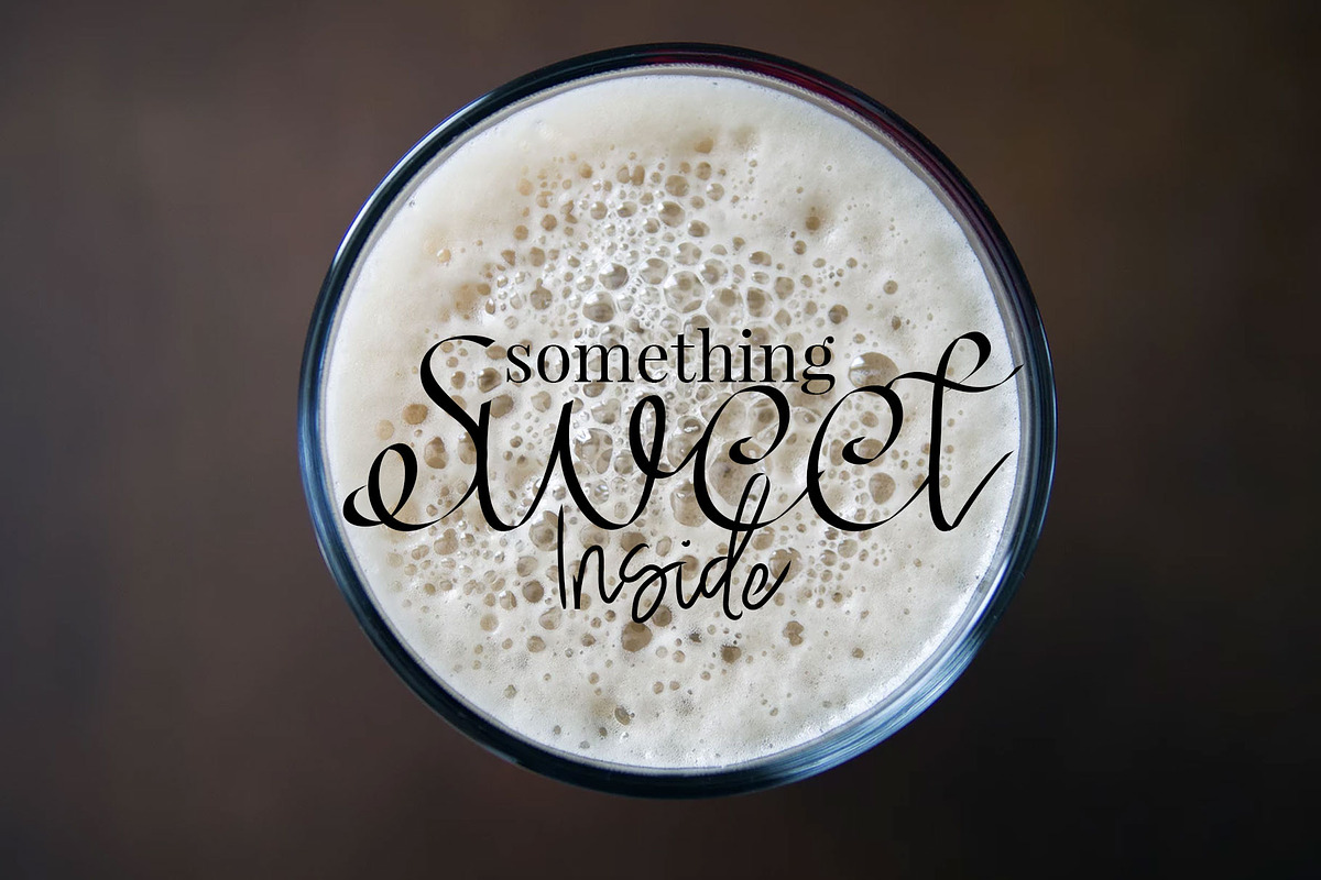 Milky Script font preview 2