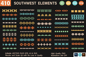 410 Southwestern Shapes Atelier SVG