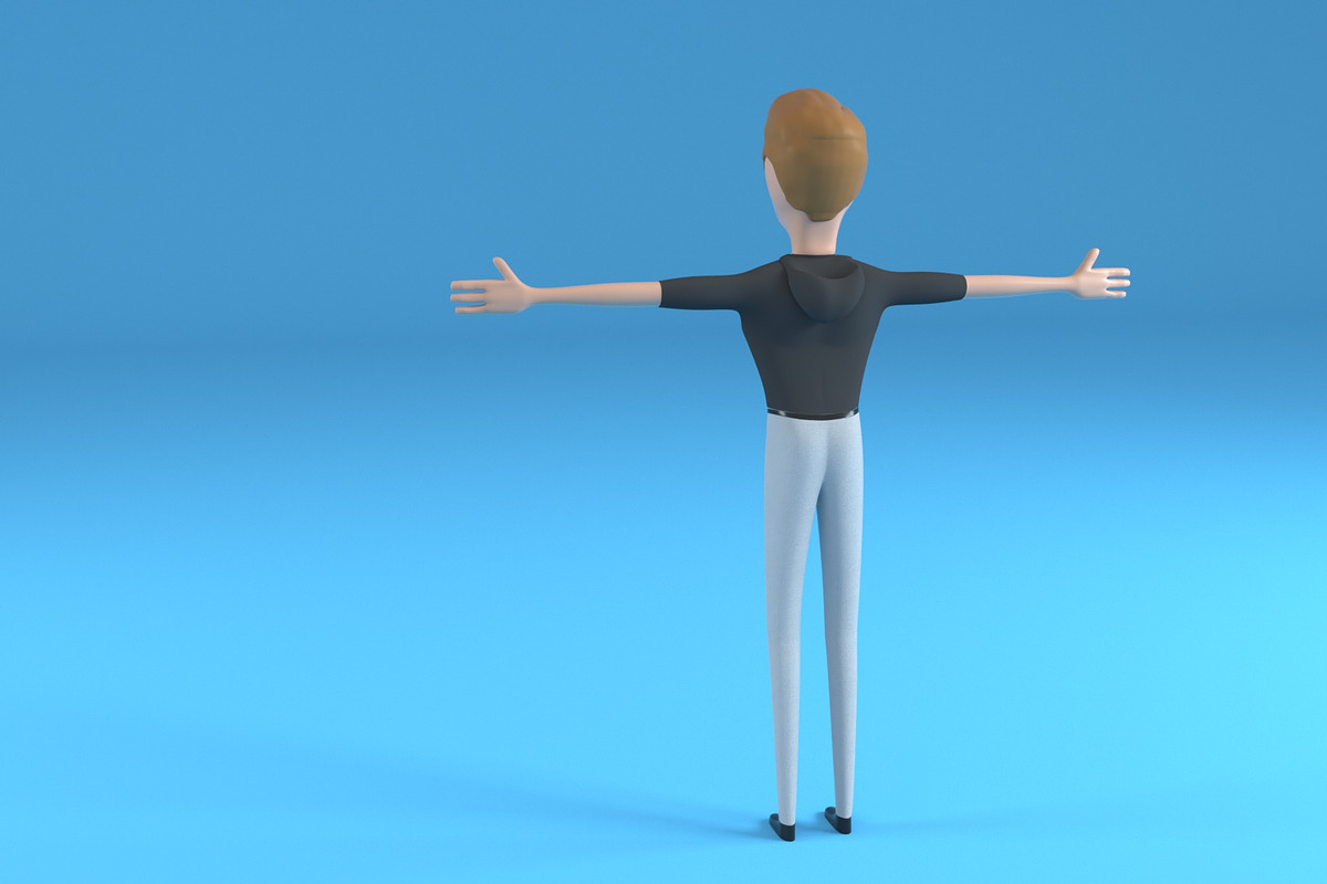 Male Character Chuck, a Characters & Person 3D Model by 3DTreatment (Photo 3 of 6)