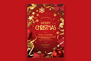 Christmas Flyer Template, a Templates & Theme by mockupbuys (Thumbnail 1 of 2)