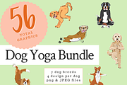 Dog Yoga Bundle, a Sport Illustration by ThePawPrintsShop (Thumbnail 1 of 6)