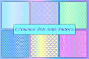 Mermaid Seamless Patterns Bundle, a Pattern Graphic by RabbitAndPencil (Thumbnail 8 of 11)