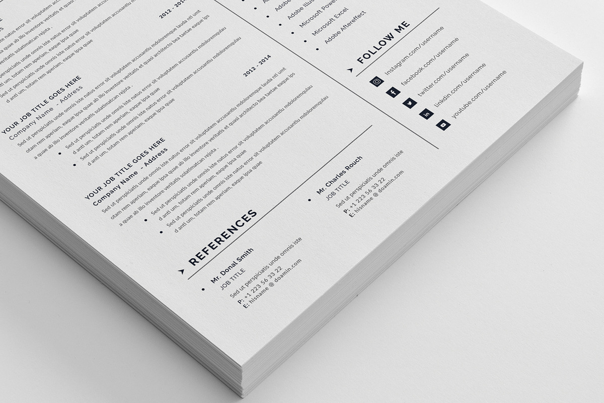 Resume CV (3 page), a Resume Template by Pxl_graphic (Photo 5 of 7)